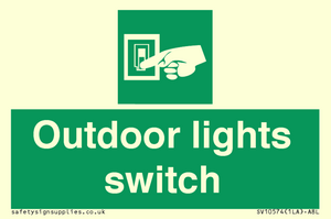 Outdoor lights switch